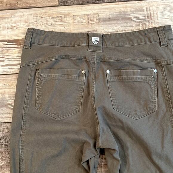 KUHL Green Outdoor Hiking Skinny Leg Pants Size 6 Short Inseam 27" - Picture 8 of 12